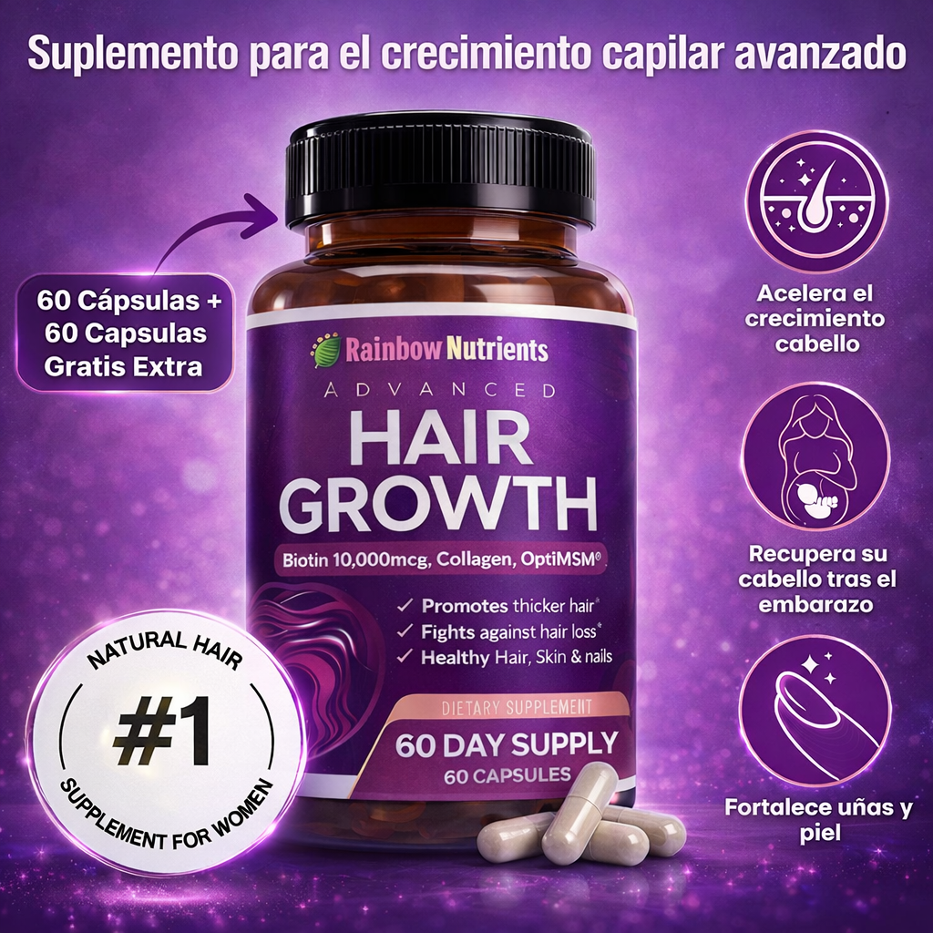 HairGrowth™: Suplemento para el crecimiento capilar avanzado